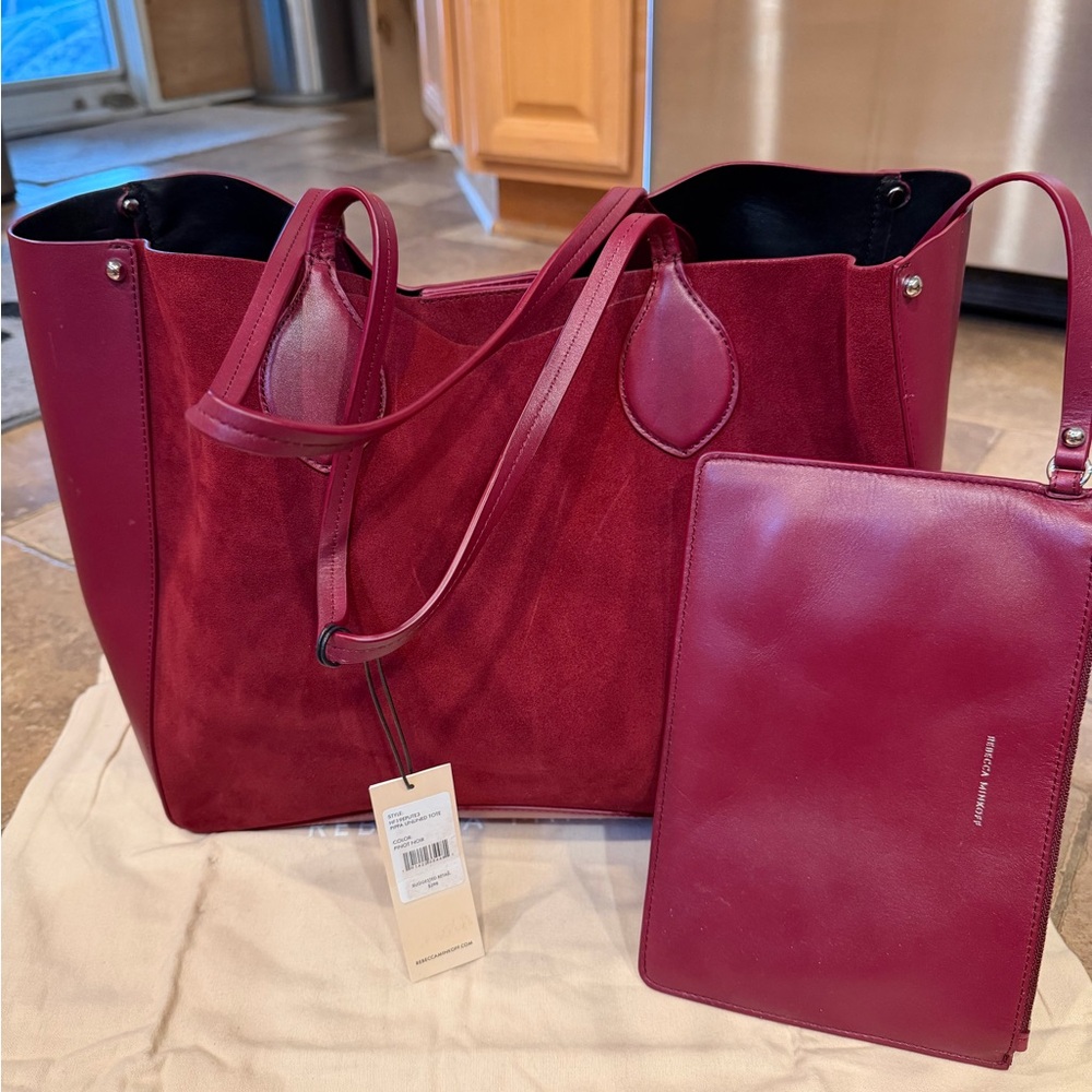 Rebecca Minkoff Elegant Pinot noir Tote Bag